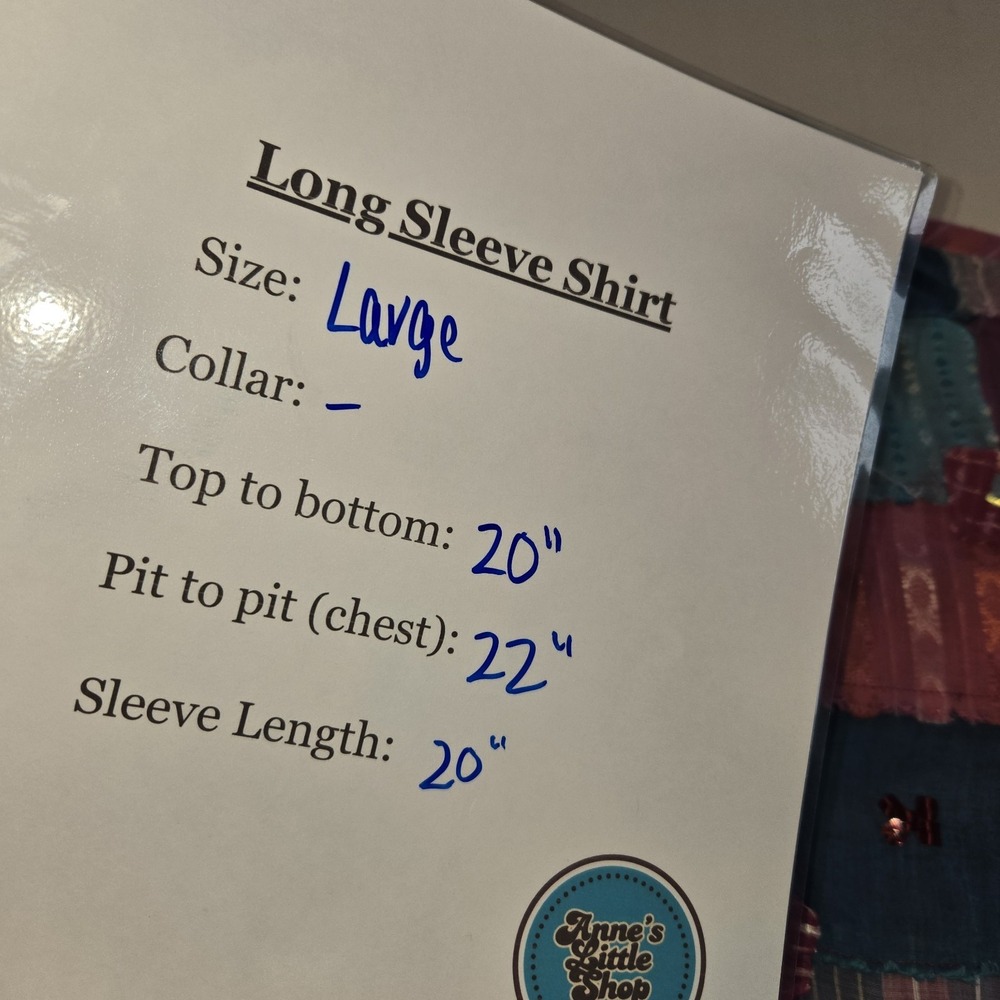 Carrie Allen Patchwork Sequined Button Down Colla… - image 8